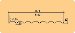 Профнастил С15 А,Б,В 0,4 мм ТУ